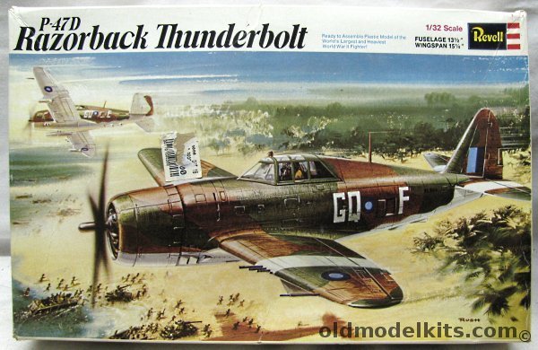 Revell 1/32 P-47D Razorback Thunderbolt - RAF South East Asia, H151 plastic model kit